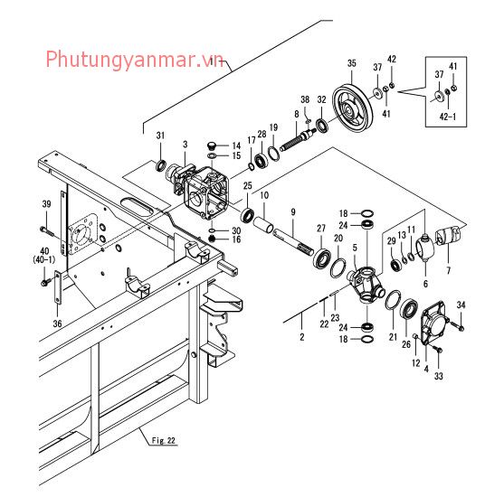 Vỏ truyền động lưỡi gặt